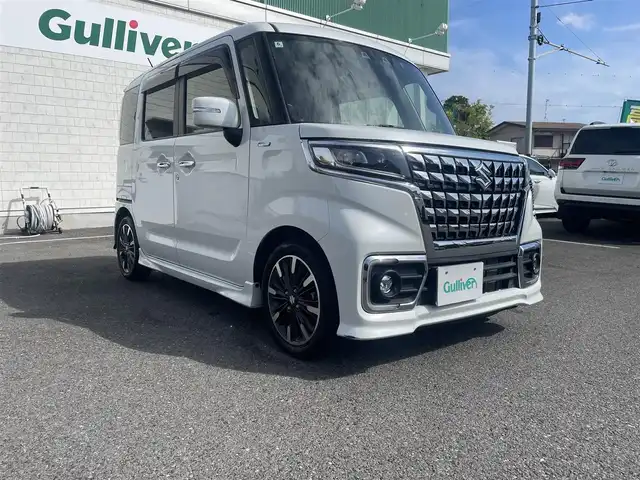 スズキ スペーシア カスタム HYBRID XS 神奈川県 2022(令4)年 3.5万km パール