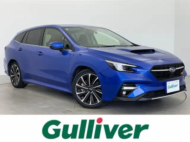スバル レヴォーグ 1．8STIスポーツ EX 富山県 2020(令2)年 4万km WRブルーパール 4WD/純正ナビ（AM/FM/AUX/USB/BT/Carplay）/フルセグTV/バック/フロント/サイドカメラ/プリクラッシュブレーキ/追従機能付クルーズコントロール/レーンキープアシスト/オートLEDヘッドライト/フォグランプ/クリアランスソナー/電動リアゲート/ドライブレコーダー/デジタルインナーミミラー/パドルシフト/レザーシート/前席パワーシート/前席シートヒーター/純正AW/スマートキー×２/プッシュスタート/アイドリングストップ/取扱説明書/保証書