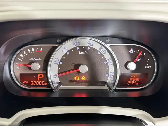 ダイハツ ミラ ココア X 佐賀県 2014(平26)年 8.3万km ココアベージュマイカメタリック 社外７インチナビ　/フルセグ/BT/CD/DVD/MSV/AM/FM/スマートキー　/アイドリングストップ　/純正フロアマット　/ＩＳＯＦＩＸ　/ダブルエアバック