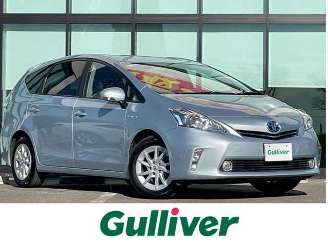 トヨタ プリウス α S 和歌山県 2011(平23)年 3.7万km クリアストリームメタリック メーカーナビ/バックカメラ/ワンセグTV/純正フロアマット/アイドリングストップ/パーキングアシスト/ビルトインETC/純正ホイールキャップ/ハロゲンヘッドライト/オートライト