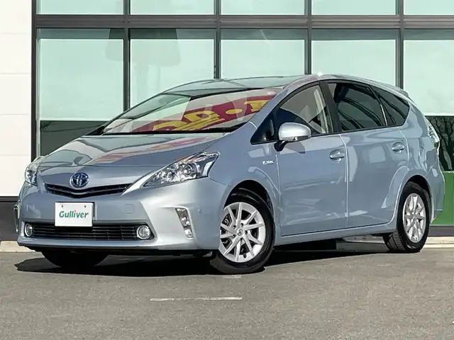 トヨタ プリウス α S 和歌山県 2011(平23)年 3.7万km クリアストリームメタリック メーカーナビ/バックカメラ/ワンセグTV/純正フロアマット/アイドリングストップ/パーキングアシスト/ビルトインETC/純正ホイールキャップ/ハロゲンヘッドライト/オートライト