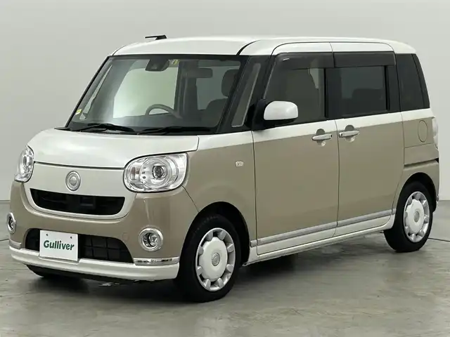 ダイハツ ムーヴ キャンバス G メイクアッフ SA Ⅱ 福岡県 2017(平29)年 1.6万km パールホワイトⅢ/ナチュラルベージュマイカメタリック 2トーン 純正ナビ（ＢＴ，フルセグＴＶ）　/バックカメラ　/コーナーセンサー　/衝突被害軽減ブレーキ　/レーンキープ　/横滑り防止装置　/アイドリングストップ　/両側電動スライドドア　/プッシュスタート　/ＬＥＤ　/オートライト