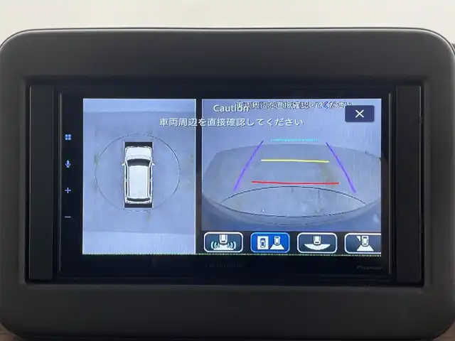 スズキ ラパン ＬＣ X 岡山県 2022(令4)年 1.5万km ノクターンブルーパールメタリック/ソフトベージュ 2トーン 衝突軽減ブレーキ　全周囲カメラ　ビルトインＥＴＣ　前後ドライブレコーダー　Ｂｌｕｅｔｏｏｔｈ　ディスプレイオーディオ　シートヒーター　踏み間違防止　コーナーセンサー　ハーフレザー　アイドリングストップ