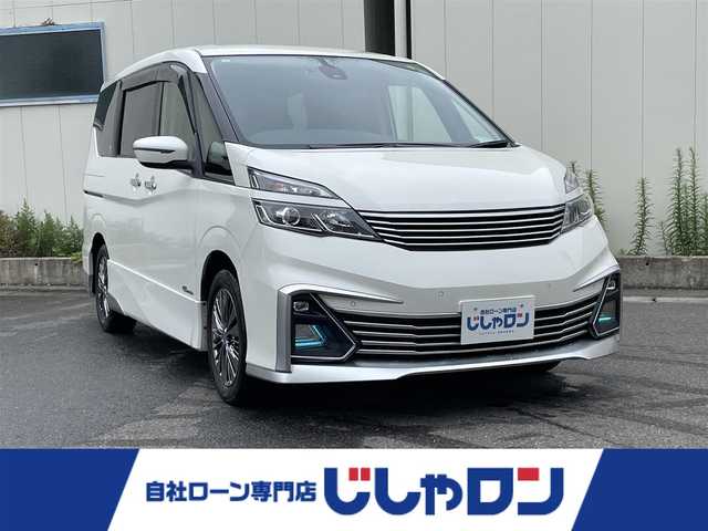 日産 セレナ ライダー プロパイロット E 福島県 2016(平28)年 13.3万km ブリリアントホワイトパール (株)IDOMが運営する【じしゃロン福島店】の自社ローン専用車両になります。こちらは現金またはオートローンご利用時の価格です。自社ローンご希望の方は別途その旨お申付け下さい/SDナビ（AM/FM/CD/DVD/BT)/フルセグテレビ/バックカメラ/両側パワースライドドア/ETC/フリップダウンモニター/クルーズコントロール/コーナーセンサー/純正マット/バイザー/衝突被害軽減ブレーキ/横滑り防止装置
