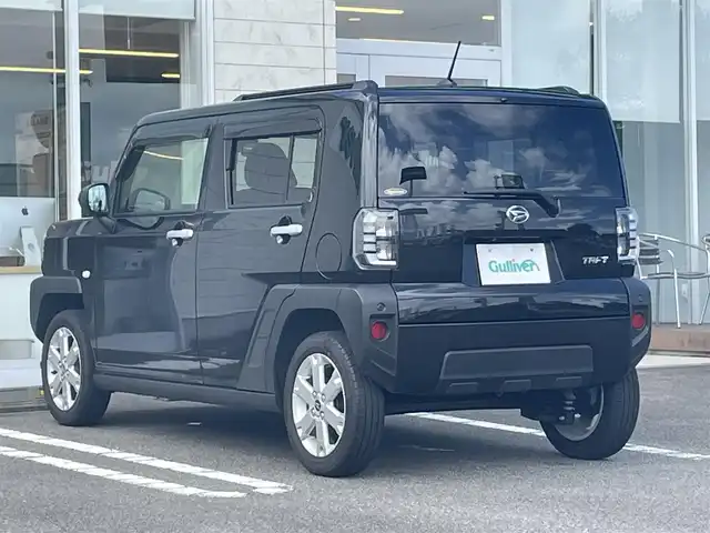 ダイハツ タフト G 宮崎県 2024(令6)年 0.8万km ブラックマイカメタリック 純正ディスプレイオーディオ/（Android auto・AppleCarPlay・Bluetooth・USB・HDMI）/フルセグTV/バックカメラ/ステアリングスイッチ/横滑り防止機能/クリアランスソナー/アイドリングストップ/衝突防止機能/ガラスルーフ