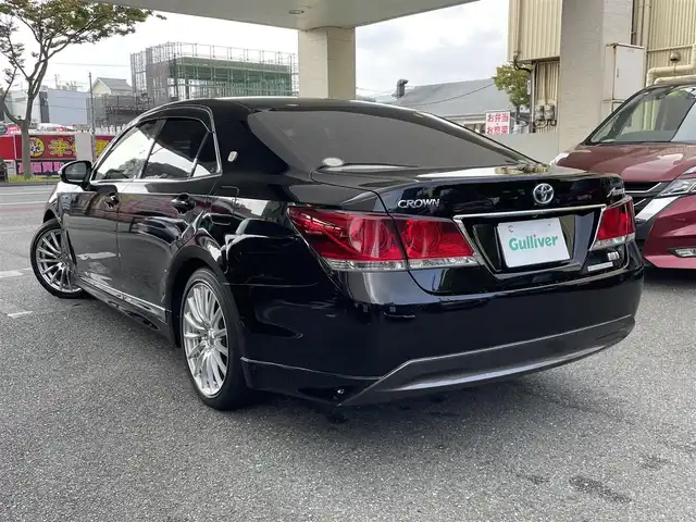 トヨタ クラウン ハイブリッド アスリート 福岡県 2013(平25)年 9.1万km ブラック 純正ナビ/（AM/FM/CD/DVD/SD/HDD/USB/Bluetooth/フルセグTV）/クルーズコントロール/横滑り防止/EVモード/ビルドインETC/オートライト/フォグランプ/電格ミラー/社外フロアマット/社外アルミホイール/保証書/取扱説明書/スペアキー×１/プッシュスタート