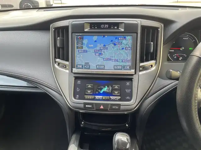 トヨタ クラウン ハイブリッド アスリート 福岡県 2013(平25)年 9.1万km ブラック 純正ナビ/（AM/FM/CD/DVD/SD/HDD/USB/Bluetooth/フルセグTV）/クルーズコントロール/横滑り防止/EVモード/ビルドインETC/オートライト/フォグランプ/電格ミラー/社外フロアマット/社外アルミホイール/保証書/取扱説明書/スペアキー×１/プッシュスタート