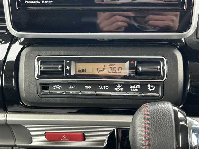 スズキ スペーシア カスタム HYBRID XS 道央・札幌 2018(平30)年 7.3万km ピュアホワイトP ・４WD/・衝突軽減ブレーキ/・両側パワースライドドア/・純正SDナビ/　CD＆DVD＆BT＆TV/・ヘッドアップディスプレイ/・社外エンジンスターター/・LEDヘッドライト/・ステアリングスイッチ/・ドアバイザー/・シートヒーター/・社外ドライブレコーダー/・プッシュスタート/・スマートキー/・オートライト/・オートエアコン/・コーナーセンサー/・レーンキープアシスト