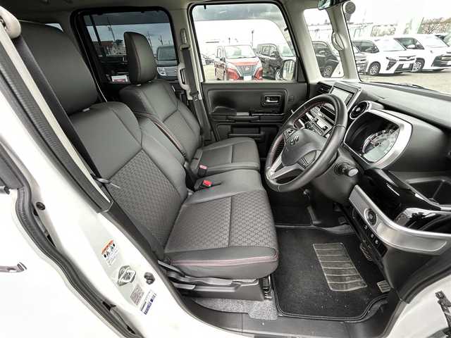 スズキ スペーシア カスタム HYBRID XS 道央・札幌 2018(平30)年 7.3万km ピュアホワイトP ・４WD/・衝突軽減ブレーキ/・両側パワースライドドア/・純正SDナビ/　CD＆DVD＆BT＆TV/・ヘッドアップディスプレイ/・社外エンジンスターター/・LEDヘッドライト/・ステアリングスイッチ/・ドアバイザー/・シートヒーター/・社外ドライブレコーダー/・プッシュスタート/・スマートキー/・オートライト/・オートエアコン/・コーナーセンサー/・レーンキープアシスト