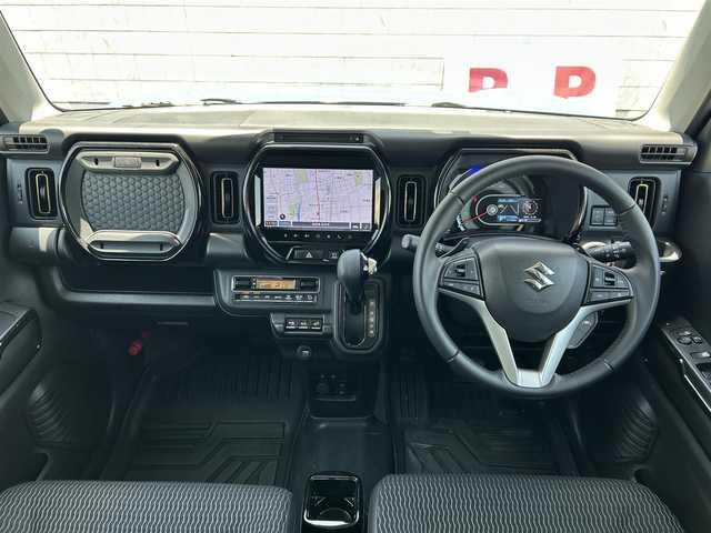 スズキ ハスラー HYBRID X ターボ 長野県 2024(令6)年 1.2万km デニムブルー ガンメタリック 2トーン スズキセーフティサポート/純正メモリナビ/ワンオーナー/4WD/全方位カメラ/フルセグ/2トーン/ACC/純正ビルトインETC/IC付きターボ/パーキングアシスト/コーナーセンサー/スペアキー