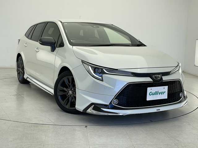 トヨタ カローラツーリング ダブルバイビー 千葉県 2020(令2)年 3.8万km ホワイトパールクリスタルシャイン 純正ディスプレイオーディオ/　CD/DVD/Bluetooth/フルセグTV/　Apple car play/Android Auto/トヨタセーフティセンス/レーダークルーズコントロール/レーンキープアシスト/衝突軽減ブレーキ/クリアランスソナー/ロードサインアシスト/先行車発進警報/電動パーキング/オートホールド/オートハイビーム/モデリスタエアロ（F/S/R）/LEDライト/フォグランプ/ハーフレザーシート/ETC/フロアマット