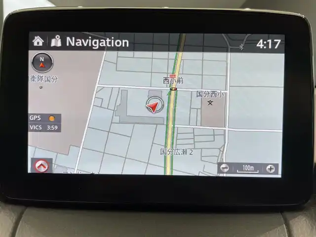 マツダ デミオ 15S 鹿児島県 2019(令1)年 6.2万km アークティックホワイト ワンオーナー　/禁煙車　/純正ナビ　/スマートシティブレーキサポート　/バックカメラ　/後方コーナーセンサー　/横滑り防止　/オートライト　/オートマチックハイビーム　/フロアマット　/ドアバイザー　/ＥＴＣ　/電格ミラー