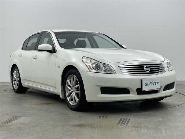 日産 スカイライン 250GT Type V 岡山県 2006(平18)年 3.1万km ホワイトパール 純正HDDナビ/（CD/DVD/TV/BT)/バックカメラ/ステアリングリモコン/ETC/HIDヘッドライト/オートライト/フォグランプ/パワーシート/ハーフレザーシート