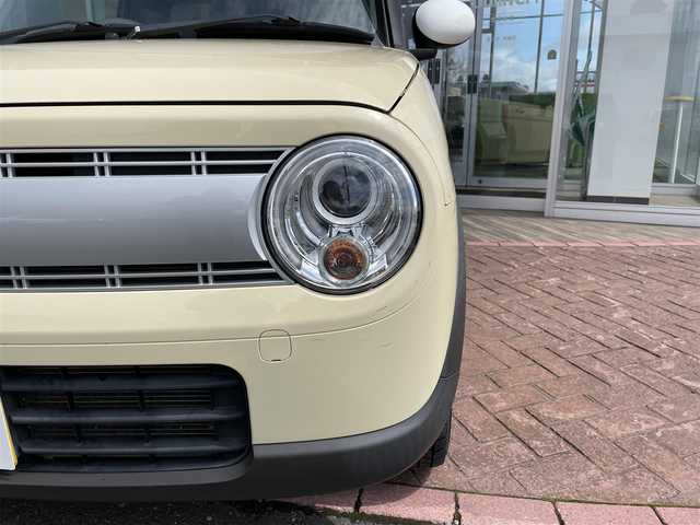 スズキ ラパン S 道央・札幌 2017(平29)年 6.5万km シフォンアイボリーメタリック ４ＷＤ/純正オーディオ(AM/FM/CD)/アイドリングストップ/ドアバイザー/プッシュスタート/シートヒーター/純正シートカバー付/純正フロアマット/横滑り防止装置/盗難防止装置/衝突軽減ブレーキ/オートライト/積込夏タイヤ/　　(社外AW付 155/65R14 21年製 溝５ｍｍ)