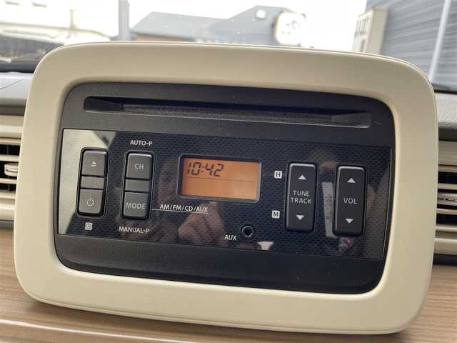 スズキ ラパン S 道央・札幌 2017(平29)年 6.5万km シフォンアイボリーメタリック ４ＷＤ/純正オーディオ(AM/FM/CD)/アイドリングストップ/ドアバイザー/プッシュスタート/シートヒーター/純正シートカバー付/純正フロアマット/横滑り防止装置/盗難防止装置/衝突軽減ブレーキ/オートライト/積込夏タイヤ/　　(社外AW付 155/65R14 21年製 溝５ｍｍ)