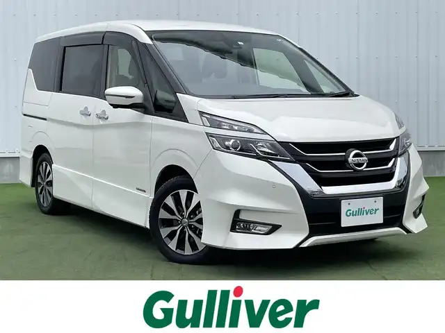 日産 セレナ ハイウェイスターVセレクションⅡ 香川県 2019(平31)年 4.8万km ブリリアントホワイトパール 登録時走行距離：47918km/カロッツェリア8型ナビ/　CD DVD BT フルセグTV/全方位カメラ/カロッツェリア10.2型フリップダウンモニター（TVM-FW1030）/両側パワースライドドア/エマージェンシーブレーキ/レーンキープアシスト/レーダークルーズコントロール/アイドリングストップ/横滑り防止装置/オートホールド機能付き電子パーキングブレーキ/デジタルインナーミラー/前後ドライブレコーダー/ビルトインETC/ロールサンシェード/ISOFU/IX/プッシュスタート/スマートキー/スペアキー