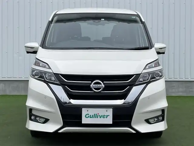 日産 セレナ ハイウェイスターVセレクションⅡ 香川県 2019(平31)年 4.8万km ブリリアントホワイトパール 登録時走行距離：47918km/カロッツェリア8型ナビ/　CD DVD BT フルセグTV/全方位カメラ/カロッツェリア10.2型フリップダウンモニター（TVM-FW1030）/両側パワースライドドア/エマージェンシーブレーキ/レーンキープアシスト/レーダークルーズコントロール/アイドリングストップ/横滑り防止装置/オートホールド機能付き電子パーキングブレーキ/デジタルインナーミラー/前後ドライブレコーダー/ビルトインETC/ロールサンシェード/ISOFU/IX/プッシュスタート/スマートキー/スペアキー