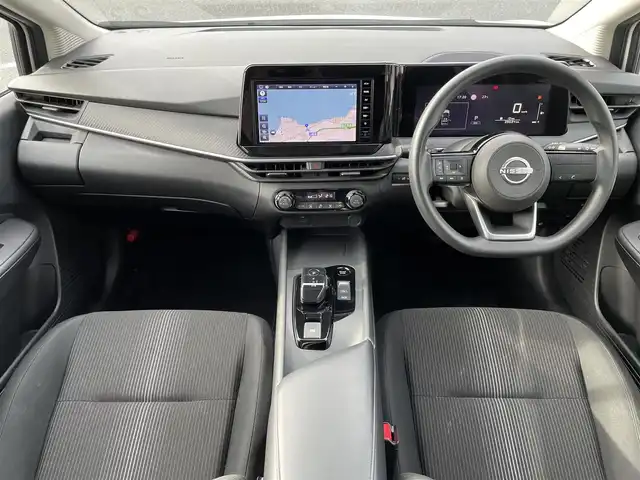 日産 ノート X 島根県 2023(令5)年 4万km ピュアホワイトパール エマージェンシーブレーキ/純正9インチナビ/フルセグTV/Bluetooth/バックカメラ/ステアリングスイッチ/コーナーセンサー /ドライブレコーダー/ビルトインETC/オートライト/スマートキー/プッシュスタート /フロアマット/電子パーキング