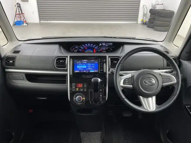 ダイハツ タント カスタム RS トップED SA 三重県 2014(平26)年 5.4万km プラムブラウンクリスタルマイカ 禁煙車　/純正ナビ　/バックカメラ　/フルセグＴＶ　/両側電動ドア　/ハーフレザー　/オートライト　/純正アルミ　/プッシュスタート　/前後ドラレコ　/横滑り防止　/ＬＥＤヘッドライト　/衝突軽減　/スマートキー　/ＥＴＣ