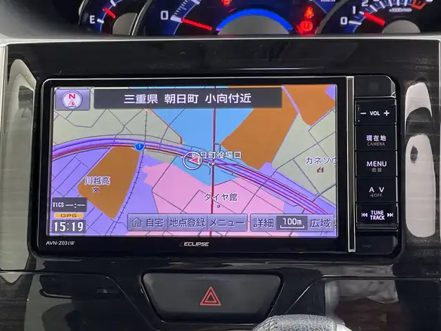 ダイハツ タント カスタム RS トップED SA 三重県 2014(平26)年 5.4万km プラムブラウンクリスタルマイカ 禁煙車　/純正ナビ　/バックカメラ　/フルセグＴＶ　/両側電動ドア　/ハーフレザー　/オートライト　/純正アルミ　/プッシュスタート　/前後ドラレコ　/横滑り防止　/ＬＥＤヘッドライト　/衝突軽減　/スマートキー　/ＥＴＣ