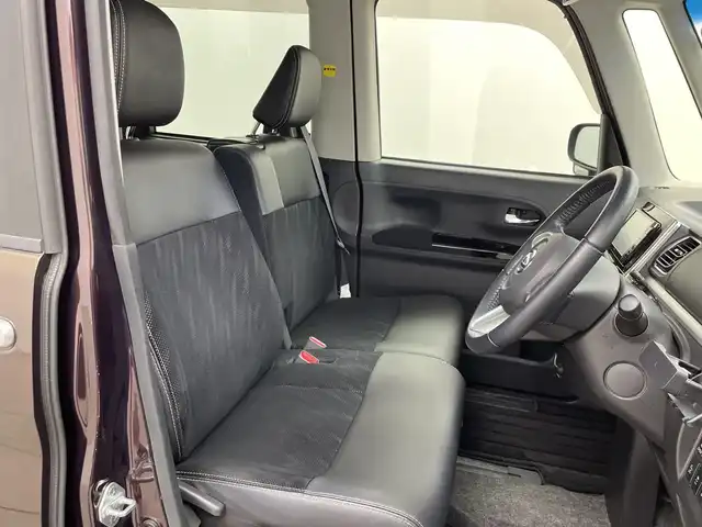 ダイハツ タント カスタム RS トップED SA 三重県 2014(平26)年 5.4万km プラムブラウンクリスタルマイカ 禁煙車　/純正ナビ　/バックカメラ　/フルセグＴＶ　/両側電動ドア　/ハーフレザー　/オートライト　/純正アルミ　/プッシュスタート　/前後ドラレコ　/横滑り防止　/ＬＥＤヘッドライト　/衝突軽減　/スマートキー　/ＥＴＣ
