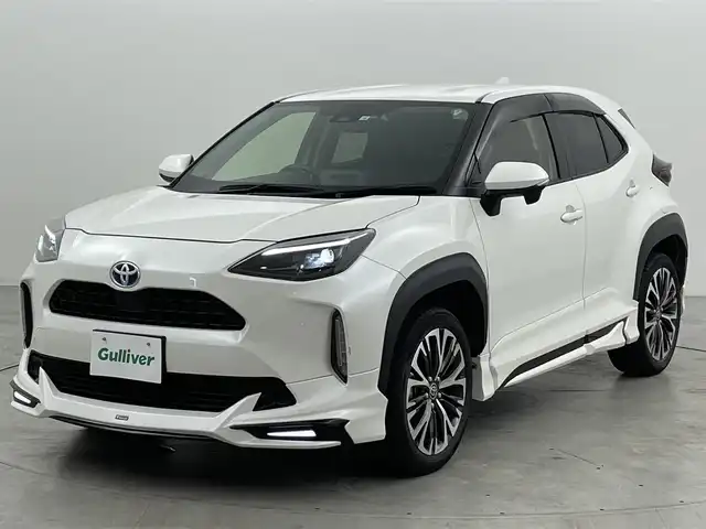 トヨタ ヤリスクロス ハイブリッド Z 愛知県 2022(令4)年 4.8万km ホワイトパールクリスタルシャイン モデリスタエアロ　/純正８型ＤＡナビ　/バックカメラ　/ビルトインＥＴＣ　/レーダークルコン　/コーナーセンサー　/衝突軽減　/レーンキープ　/ハーフレザー　/パワーシート　/シートヒーター　/ステアリングヒーター　/ＬＥＤ