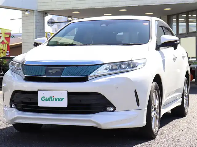 トヨタ ハリアー プレミアム 神奈川県 2018(平30)年 7万km ホワイトパールクリスタルシャイン JBLスピーカー /バックカメラ /ドラレコ前後/ETC2.0/TOYOTA純正メモリナビ/DVD/Blu-rayナビ/フルセグテレビ/アイドリングストップ/ウィンカーミラー/クルーズコントロール(追従機能付)/ドアバイザー/プッシュスタート/パワーバックドア/保証書/取説/スペアキー/：スペアカードキー