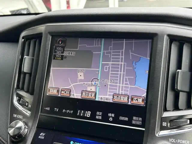 トヨタ クラウン ハイブリッド 静岡県 2015(平27)年 14.6万km ブラック 純正HDDナビ/（FM/AM/Bluetooth/CD）/フルセグTV/テレビキャンセラー/ブラックファブリックシート/前席パワーシート/前後ドラレコ/革巻きハンドル/ハンドルヒーター/フォグランプ/トランクイージークローザー/デュアルエアコン/純正ブラックスパッタリング塗装18AW/プッシュスタート/スマートキー