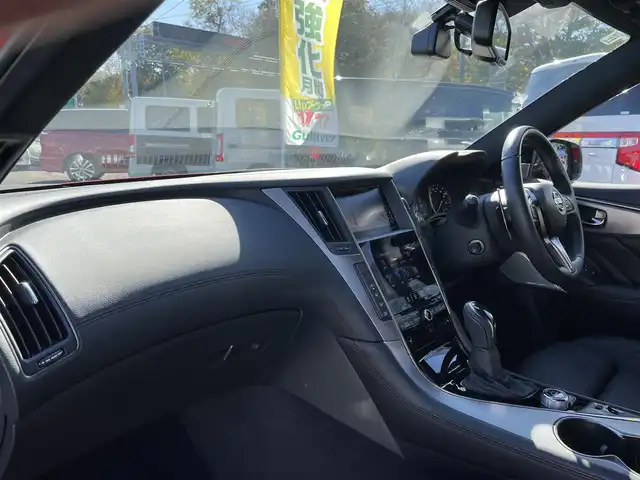 日産 スカイライン 400R 千葉県 2019(令1)年 1.9万km カーマインレッド 黒レザーシート/BOSEサウンドシステム/全方位運転支援システム/・インテリジェントFCW/・インテリジェントエマージェンシーブレーキ/・ハイビームアシスト/アクティブAFS/・インテリジェントペダル/・インテリジェントクルーズコントロール/・インテリジェントBSI/BSW/・インテリジェントLI/LDW/・インテリジェントBUI/・インテリジェントアラウンドビューモニター/純正メーカーオプションナビ/・CD/DVD/MSV/Bluetooth/フルセグ/全席パワーシート/シートヒーター/インテリジェントキー/前後コーナーセンサー/純正19インチアルミホイール/純正LEDヘッドライト/フォグランプ/パドルシフト/社外前後ドライブレコーダー【ZDR026】/ビルトインETC2.0/ドアバイザー/サイド＆カーテンエアバッグ/新車時保証書＆取扱説明書