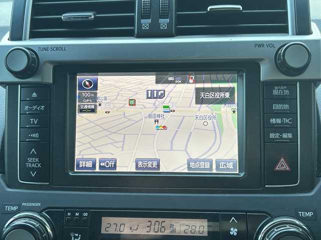 トヨタ ランドクルーザー プラド TZ－G 愛知県 2017(平29)年 13.1万km ブラック 純メーカーSDナビテレビ/フルセグテレビ/バックカメラ/サンルーフ/黒レザーシート/シートヒーター/ドライブレコーダー/ビルドインETC/純18インチAW/新車保証書/取説/スペアキー