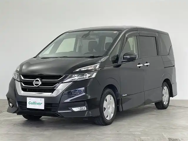 日産 セレナ ハイウェイスター Vセレクション 群馬県 2018(平30)年 8.2万km ダイヤモンドブラック 純正ナビ　アラウンドビューモニター　フリップダウンモニター　プロパイロット　ハンズフリースライドドア　両側パワースライドドア　デジタルインナーミラー　エマージェンシーブレーキ　ドラレコ　禁煙車