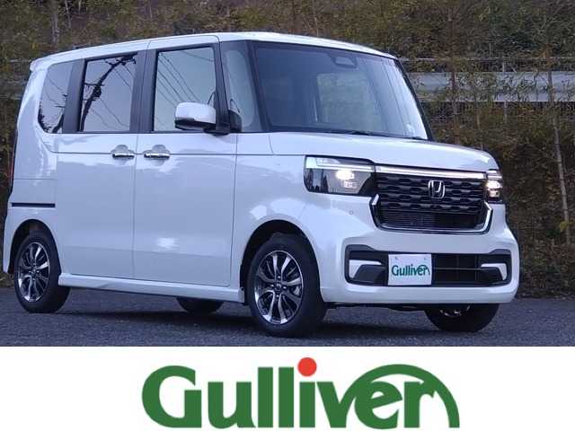 ホンダ Ｎ ＢＯＸ カスタム 大分県 2024(令6)年 0.1万km未満 プラチナホワイトパール 登録済み未使用車/パワースライドドア /ステアリングリモコン/電子パーキング