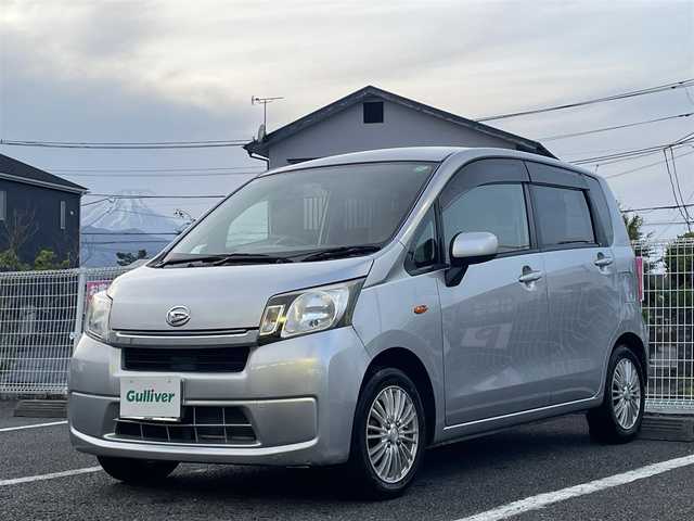 ダイハツ ムーヴ L 静岡県 2013(平25)年 5.9万km ブライトシルバーメタリック ユーザー買取車両/アイドリングストップ/社外アルミホイール　14インチ/パワーウィンドウ/ドリンクホルダー　D・N/シガーソケット/FM.AM