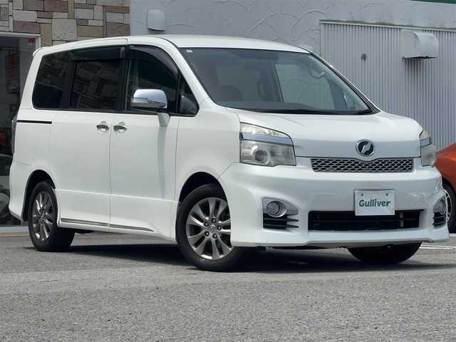 トヨタ ヴォクシー ZS 煌Ⅲ 徳島県 2013(平25)年 10.9万km ホワイトパールクリスタルシャイン 純正SDナビ/（Bluetooth/CD/DVD/フルセグ/SD）/バックカメラ/両側パワースライドドア/スマートキー/プッシュスタート/パドルシフト/電格ミラー/ウインカーミラー