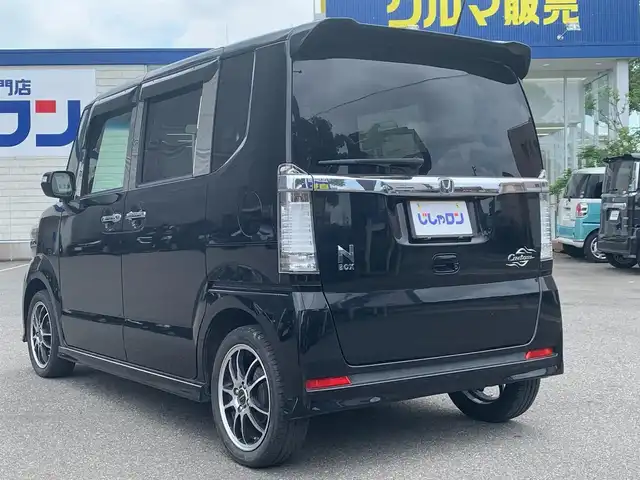 ホンダ Ｎ ＢＯＸ カスタム G ターボSSパッケージ 福井県 2013(平25)年 5.3万km クリスタルブラックパール (株)IDOMが運営する【じしゃロン福井店】の自社ローン専用車両になりますこちらは現金またはオートローンご利用時の価格です。自社ローンご希望の方は別途その旨お申付け下さい/純正メモリーナビ/フルセグTV・DVD・BT/両側パワースライドドア/クルーズコントロール/革巻きステアリング/ターボ/バックカメラ/ドライブレコーダー/ETC/HID/スマートキー
