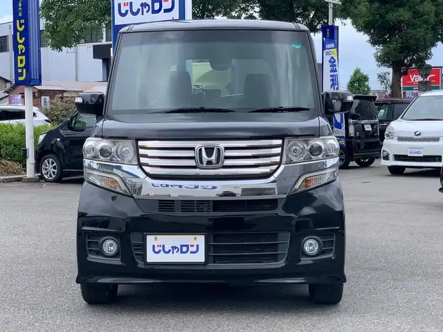 ホンダ Ｎ ＢＯＸ カスタム G ターボSSパッケージ 福井県 2013(平25)年 5.3万km クリスタルブラックパール (株)IDOMが運営する【じしゃロン福井店】の自社ローン専用車両になりますこちらは現金またはオートローンご利用時の価格です。自社ローンご希望の方は別途その旨お申付け下さい/純正メモリーナビ/フルセグTV・DVD・BT/両側パワースライドドア/クルーズコントロール/革巻きステアリング/ターボ/バックカメラ/ドライブレコーダー/ETC/HID/スマートキー