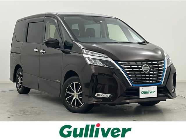 日産 セレナ e－パワー ハイウェイスター V 宮城県 2020(令2)年 3.5万km インペリアルアンバーP 禁煙車/プロパイロット/エマージェンシーブレーキ/ブラインドスポットモニター/アラウンドビューモニター/車線逸脱警報/道路標識表示/純正10型ナビ/【地図SDカード無し】/・フルセグTV/・CD/DVD.BT.CD/両側パワースライドドア/・ハンズフリーオートスライド/ビルトインETC/ドライブレコーダー（FR）/LEDヘッドライト/LEDフォグライト/革巻きステアリング/プッシュスタート/スマートキー×2/純正フロアマット/社外15インチAW