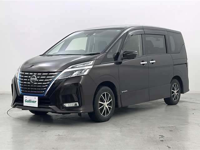 日産 セレナ e－パワー ハイウェイスター V 宮城県 2020(令2)年 3.5万km インペリアルアンバーP 禁煙車/プロパイロット/エマージェンシーブレーキ/ブラインドスポットモニター/アラウンドビューモニター/車線逸脱警報/道路標識表示/純正10型ナビ/【地図SDカード無し】/・フルセグTV/・CD/DVD.BT.CD/両側パワースライドドア/・ハンズフリーオートスライド/ビルトインETC/ドライブレコーダー（FR）/LEDヘッドライト/LEDフォグライト/革巻きステアリング/プッシュスタート/スマートキー×2/純正フロアマット/社外15インチAW