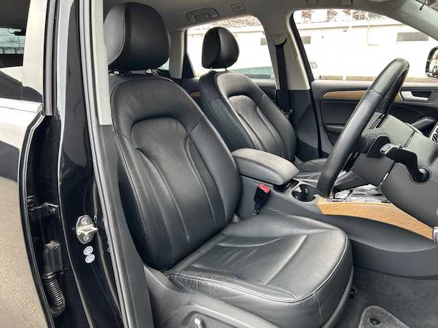 アウディ Ｑ５ 2．0 TFSI クワトロ 道東・釧路十勝 2014(平26)年 11万km 黒 4WD/純正HDDナビ（CD/Bluetooth/フルセグTV）/バックカメラ/ETC/ドライブレコーダー/クルーズコントロール/パーキングセンサー/レザーシート/シートヒーター/メモリ機能付パワーシート/パワーバックドア/LEDライト/純正13インチアルミホイール/スペアキー/説明書