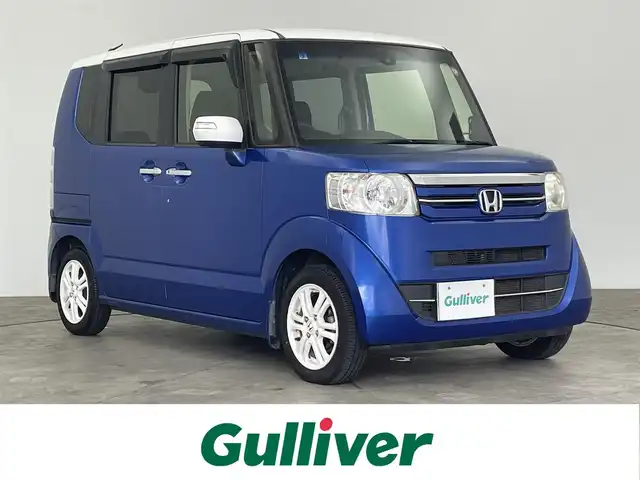 ホンダ Ｎ ＢＯＸ G Lパッケージ 大分県 2015(平27)年 3.4万km ブリリアントスポーティブルーメタリック2トーン 純正ナビ/CD/DVD/Bluetooth/両側パワースライドドア/スマートキー/社外ETC/後席サンシェード/エンジンスタートスイッチ/衝突被害軽減システム