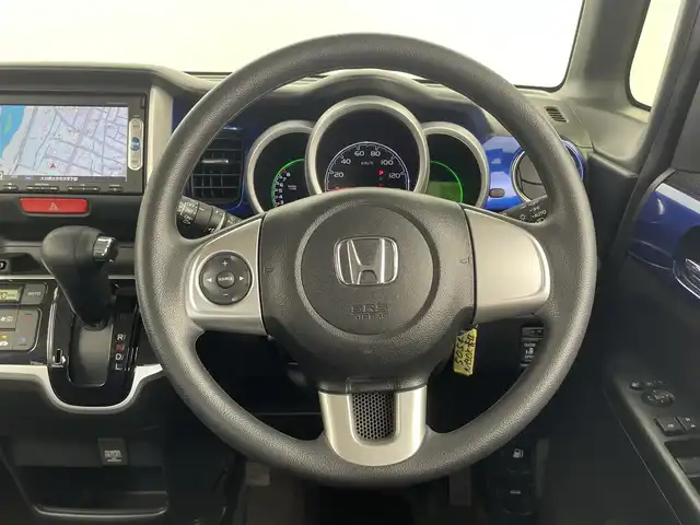 ホンダ Ｎ ＢＯＸ G Lパッケージ 大分県 2015(平27)年 3.4万km ブリリアントスポーティブルーメタリック2トーン 純正ナビ/CD/DVD/Bluetooth/両側パワースライドドア/スマートキー/社外ETC/後席サンシェード/エンジンスタートスイッチ/衝突被害軽減システム