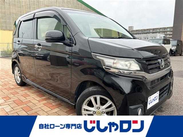 ホンダ Ｎ ＷＧＮ カスタム G Aパッケージ 新潟県 2014(平26)年 4.4万km スマートブラック (株)IDOMが運営する【じしゃロン新潟店】の自社ローン対象車両になります。こちらは現金ご利用時の価格です。自社ローンご希望の方は別途その旨お申付け下さい。/プッシュスタート/スマートキー/ETC/クルーズコントロール/ドライブレコーダー/社外ナビ/CD、AM、FM視聴可能/ワンセグテレビ(走行時視聴可能)/ハーフレザー/キセノンヘッドランプ/ウインカーミラー