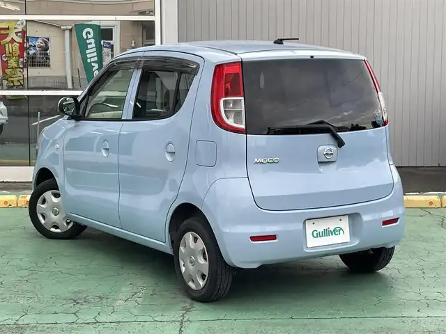 日産 モコ S 埼玉県 2010(平22)年 4.3万km エアブルーメタリック 新車時保証書/取扱説明書/純正ラジオ付CDプレーヤー/　（CD/ラジオ）/ヘッドランプレベライザー/タイヤサイズ　　155/65/R13