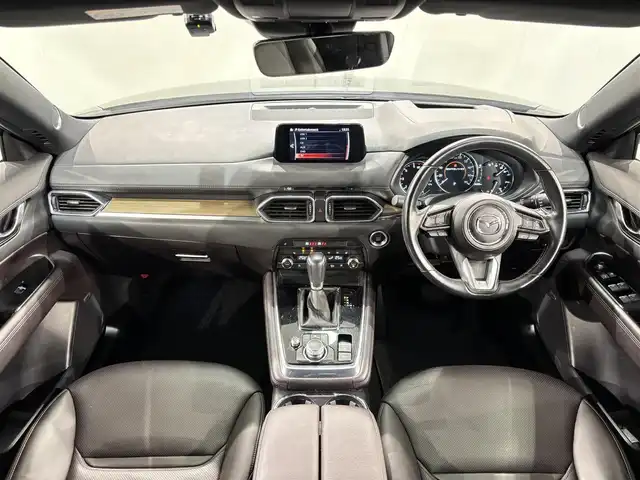 マツダ ＣＸ－８ XD Lパッケージ 愛知県 2019(平31)年 2.5万km マシーングレープレミアムM 純正１０．２５インチナビ　/（Bluetooth/FM/AM/フルセグTV/SD/AppleCarPlay/AndroidAuto/AYX/CD・DVD再生）/BOSEサウンド/３６０°ビューモニター　/衝突軽減ブレーキ　/レーダークルーズコントロール　/ＣＤ／ＤＶＤ再生　/シートヒーター　/電動バックドア　/ドライブレコーダー　/ＬＥＤヘッドライト/LEDフォグランプ/ETC/前席パワーシート（D席メモリー機能付）/ステアリングヒーター/ブラインドスポットモニター/クリアランスソナー/ヘッドアップディスプレイ/レーンキープアシスト/純正フロアマット/純正19インチAW/後席サンシェード/ISOFIX