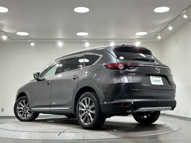 マツダ ＣＸ－８ XD Lパッケージ 愛知県 2019(平31)年 2.5万km マシーングレープレミアムM 純正１０．２５インチナビ　/（Bluetooth/FM/AM/フルセグTV/SD/AppleCarPlay/AndroidAuto/AYX/CD・DVD再生）/BOSEサウンド/３６０°ビューモニター　/衝突軽減ブレーキ　/レーダークルーズコントロール　/ＣＤ／ＤＶＤ再生　/シートヒーター　/電動バックドア　/ドライブレコーダー　/ＬＥＤヘッドライト/LEDフォグランプ/ETC/前席パワーシート（D席メモリー機能付）/ステアリングヒーター/ブラインドスポットモニター/クリアランスソナー/ヘッドアップディスプレイ/レーンキープアシスト/純正フロアマット/純正19インチAW/後席サンシェード/ISOFIX