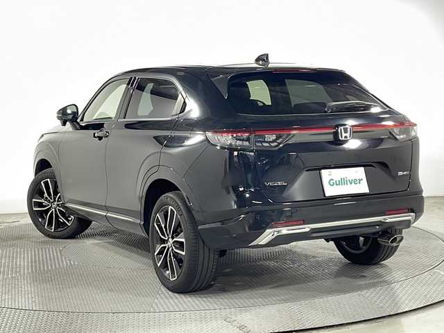 ホンダ ヴェゼル ハイブリッド e:HEV Z 広島県 2021(令3)年 5.5万km クリスタルブラックパール 純正９型ナビ/バックカメラ/シートヒーター/ブラインドスポットモニター/ＥＴＣ/レーダークルーズコントロール/フルセグ/ステアリングヒーター/オートマチックハイビーム/ワイヤレス充電/電動リアゲート/エアバッグ(運転席/助手席/サイド/カーテン)/純正18インチアルミホイール(225/50/R18)