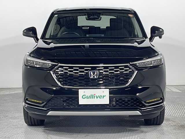 ホンダ ヴェゼル ハイブリッド e:HEV Z 広島県 2021(令3)年 5.5万km クリスタルブラックパール 純正９型ナビ/バックカメラ/シートヒーター/ブラインドスポットモニター/ＥＴＣ/レーダークルーズコントロール/フルセグ/ステアリングヒーター/オートマチックハイビーム/ワイヤレス充電/電動リアゲート/エアバッグ(運転席/助手席/サイド/カーテン)/純正18インチアルミホイール(225/50/R18)