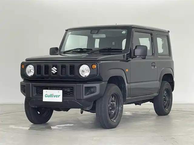スズキ ジムニー XG 群馬県 2024(令6)年 0.4万km ブルーイッシュブラックパール3 純正オーディオ　（DPX5300BTHS）/Bluetooth/USB/AM/FM/スズキセーフティサポート/・デュアルセンサーブレーキサポート/・車線逸脱警報機能/・ふらつき警報機能/・先行車発進お知らせ機能/・ハイビームアシスト/・標識認識/リヤパーキングセンサー/社外アルミホイール付スタッドレスタイヤ/スペアタイヤカバー/純正ゴムマット/クルーズコントロール/前席シートヒーター/LEDヘッドライト/フォグランプ/ダウンヒルアシストコントロール/プッシュスタート/スマートキー