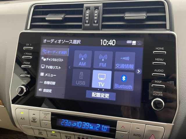 トヨタ ランドクルーザー プラド TX Lパッケージ 愛知県 2023(令5)年 2.4万km ホワイトパールクリスタルシャイン 衝突軽減システム/純正9型ディズプレイオーディオ　ナビあり/全方位カメラ/サンルーフ/レーダークルーズコントロール/シートヒーター/エアシート/フルセグ/バックカメラ/パワーシート/コーナーセンサー/ルーフレール/ETC2.0/LEDヘッドライト/オートマチックハイビーム/ドライブレコーダー/ステアリングスイッチ/スマートキー/プッシュスタート