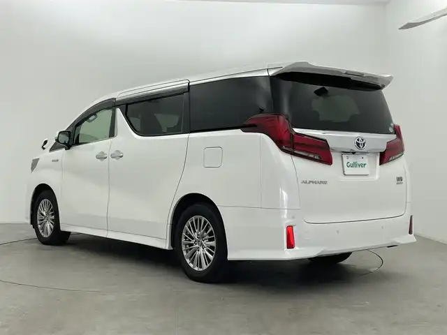 トヨタ アルファードハイブリット SR 富山県 2018(平30)年 5.8万km ホワイトパールクリスタルシャイン サンルーフ/純正10型ナビ（NSZN-Z66T）（CD DVD BT MSV（SD））/フルセグTV/純正12.1型フリップダウンモニター（V12T-R66C）/黒革調シート/前後ドラレコ（MRV-MR450）/デジタルインナーミラー/パワーバックドア/ACC/プリクラッシュセーフティ（PCS）/レーンキープ（LTA）/先行車発進告知/両側パワースライドドア/バックカメラ/前後コーナーセンサー/ビルトインETC2.0/天井照明16色/LEDヘッドライト/フォグ/スマートキー＋プッシュスタート/純正マット・バイザー/前席パワーシート・エアシート/運転席シートメモリー/保証書、取説